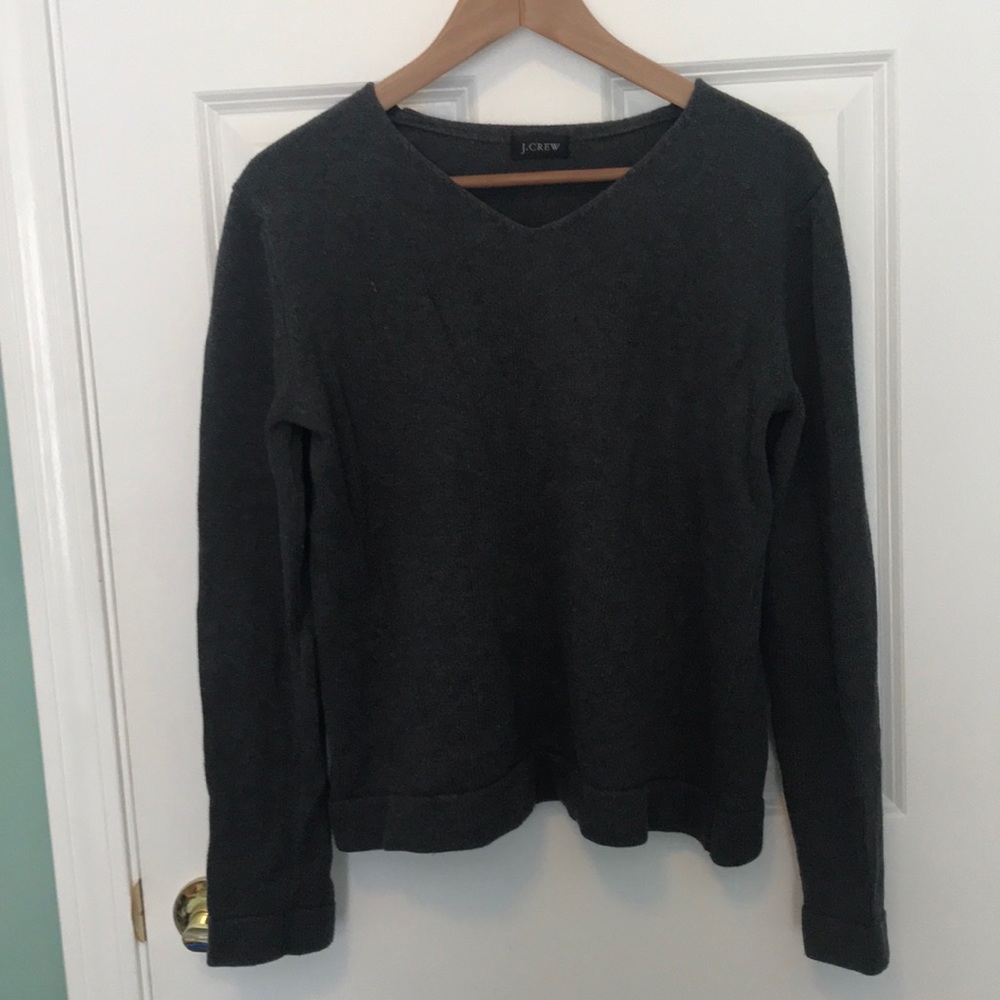 Cotton V Neck Sweater